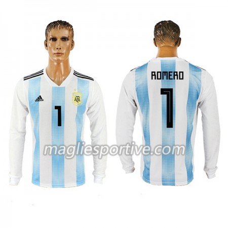 Completo Calcio Argentina Romero 1 Divisa Prima Mondiali 2018 ML